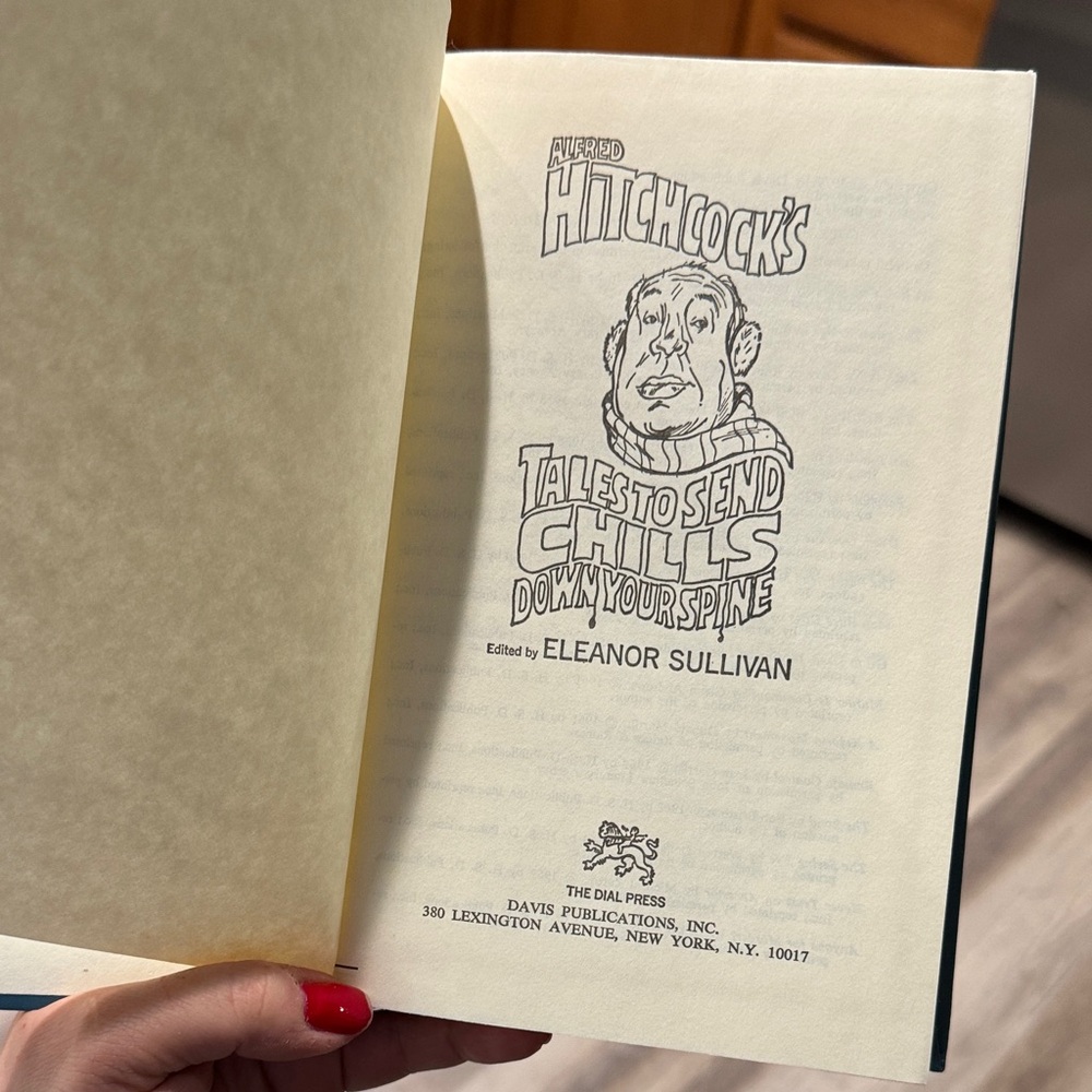Alfred Hitchcock Tales to Send Chills Down Your Spine hardcover book 1979 HCDJ